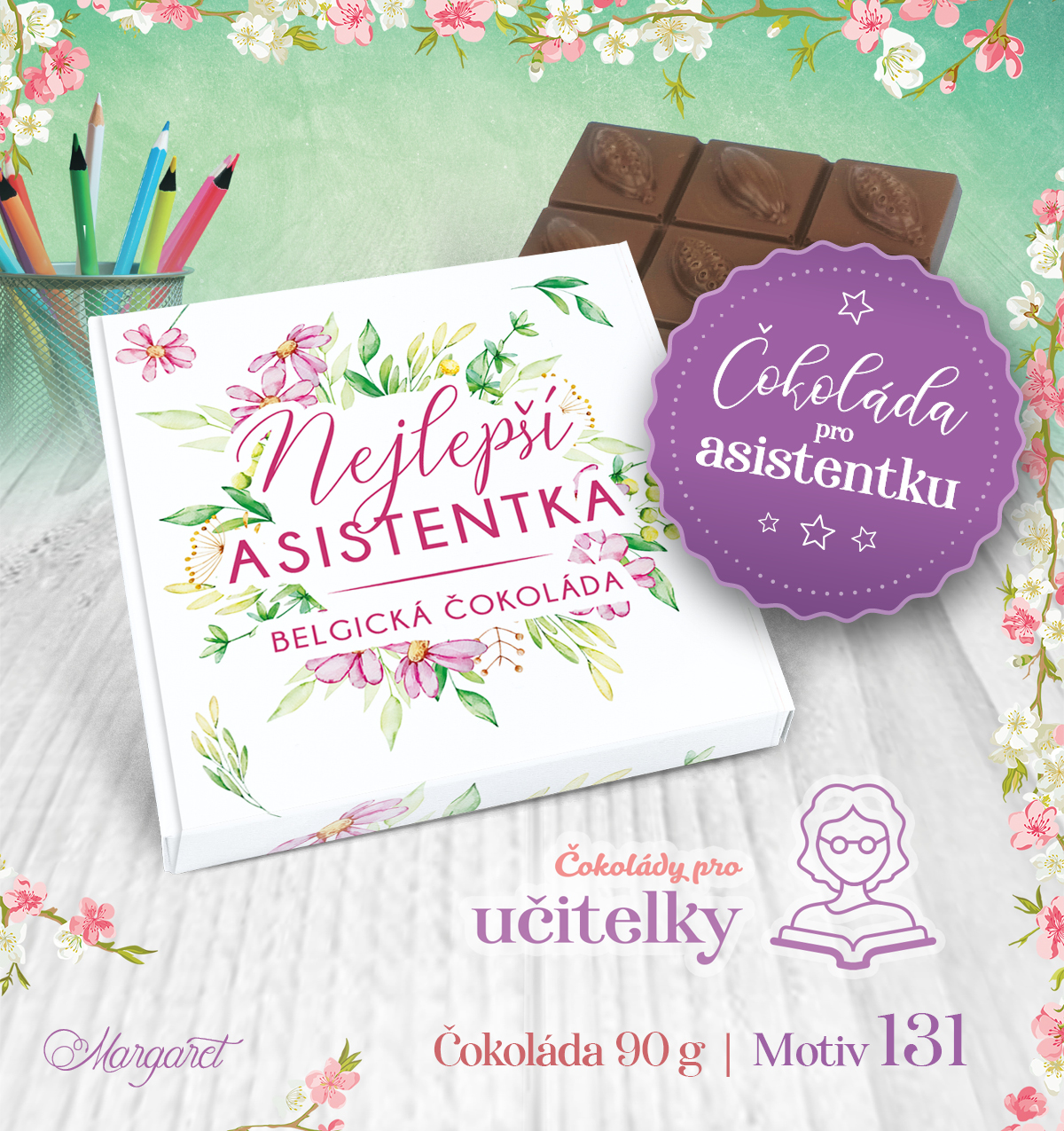 Belgická čokoláda 90 g | Motiv 131